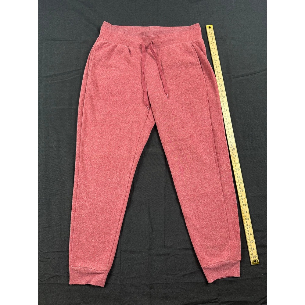 RBX Live Life Active Heathered Red Fleece Joggers Sweatpants Mens Medium CR7128